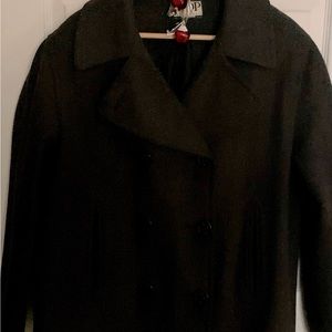 Men’s Black Wool Peacoat